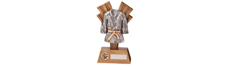 XPLODE MARTIAL ARTS GI TROPHY - 2 SIZES - 15CM - 18CM